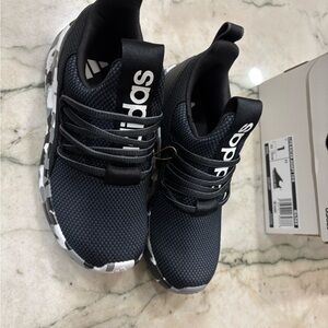 Adidas Lite Racer Adapt 7.0 K Kids Sneakers - Black and White